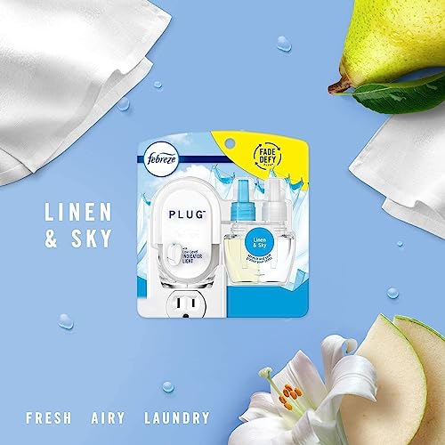 Febreze PLUG, Linen & Sky, Starter Kit & (2) .87 fl. oz. Refills - image 8