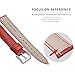 BINLUN Genuine Leather Watch Bands Women Men Quick Release Leather Watch Straps Replacement with 12 Colors Option (10mm, 12mm, 14mm, 15mm, 16mm, 17mm, 18mm, 19mm, 20mm, 21mm, 22mm, 23mm)