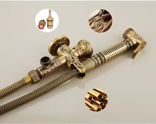 Kit completo de ducha para inodoro con control de presión de agua regulable 6