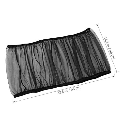 Ueetek Bird Cage Skirt, Cage Cover Catcher Birdcage Nylon Mesh Mesh Bird Seed Catcher Net Cage Cover Size L (Black) #TOP4