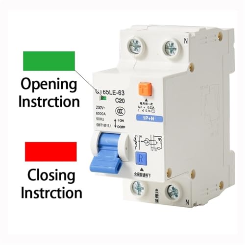 Disjoncteur différentiel 1P+N type C 10A AC230V pour tableau