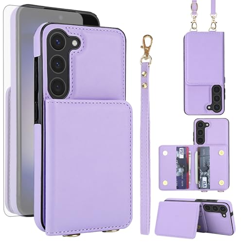 Étui Samsung S23 5G avec Bandoulière Dragonne Asuwish pour Garder les Mains Libres en Ville