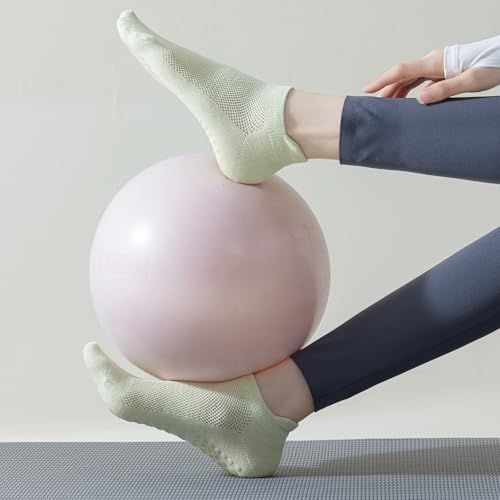 Women's Low Cut Mesh Ventilated Non-Slip Grip Socks For Yoga Pilates Barre Athletic With Non-Skid Bottom3