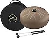 Sonic Energy Steel Tongue Drum – 12“ Sound instrument in A Akebono – For Meditation, Yoga, Percussion – Vintage Brown Coated Steel – Including Mallets and Bag (STD2VB) #3