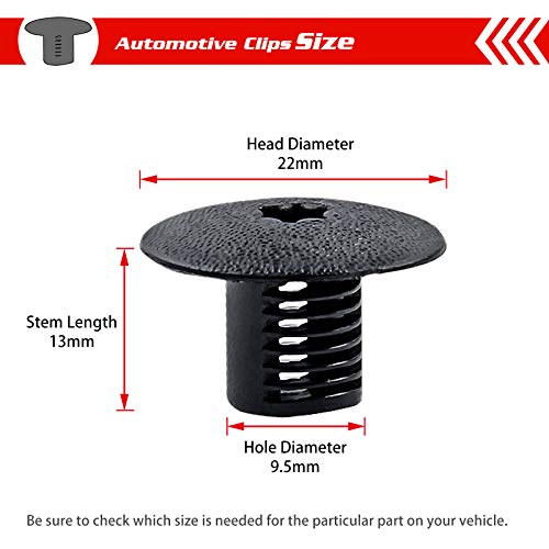 Image of OTUAYAUTO 30Pcs Cowl Clips 6503339 - Replacement for Dodge Jeep Plymouth Nylon Push Type Trim Retainer Clips