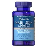 Hair, Skin & Nails Formula, Helps Support Skin, Hair and Nail Health**, 120 Caplets, by Puritan's Pride®, 120 Count (Pack of 1)