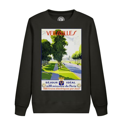 Sweatshirt enfant Versailles train paris pull vintage affiche 20 minutes