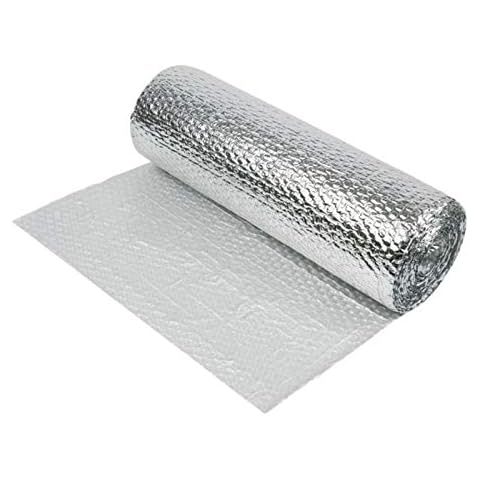 Yuzet 1.2m x 25m Multi-Purpose Double Aluminium Bubble Insulation Foil. Loft, Wall, Home, Caravan, Attic, Garage, Roofs Cover