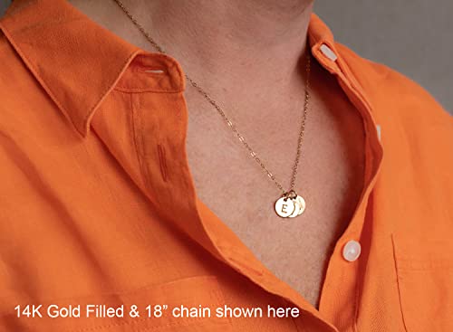 EFYTAL Initial Necklaces for Women, Dainty 14K Gold or 925 Sterling Silver Initials, Personalized Necklaces for Women, Push Presents for New Mom, Custom Necklace2