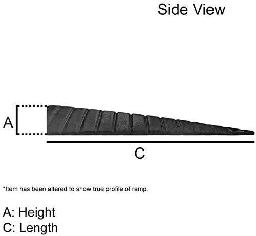Miniatura 4 de Electriduct Rampa de umbral de goma para silla de ruedas eléctrica de 2 pulgadas, paquete de 2