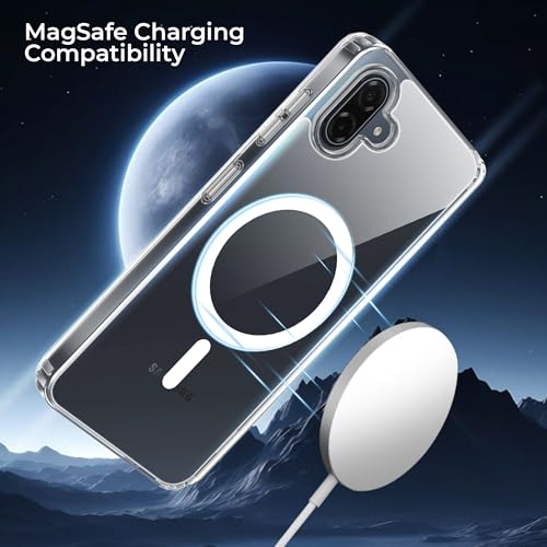 Image of A rtistque Clear Back Cover Case for Samsung Galaxy M17e 5G / A07 / F70e / M07 / F07 / A07 5G | Compatible with Mag-Safe | Transparent | Shockproof Design | Galaxy A07 5G Back Cover - Transparent
