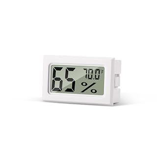 Atogou Mini Hygrometer Indoor Humidity Meter, Digital Humidity Gauge Indoor Thermometer (℉) for Home, Office, Reptile, Car, Greenhouse, Lab, Terrarium, Cellar, Humidors A02 White - Amazon product rated Grade B