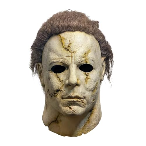 Trick Or Treat Studios Halloween Rob Zombie Michael Myers Cracked Mask | Horror Movie Masks