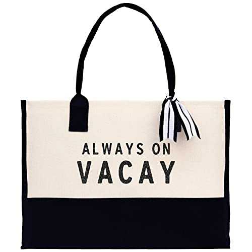 Image of VANESSA ROSELLA Beach Tote Bag Large - Chic Tote Bag for Pool Gym Travel Cruise Picnic Road Trip