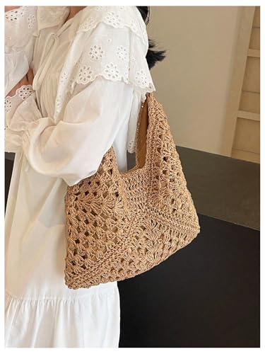 Bolso Tote de Crochet para Mujer estilo Boho miniatura 2