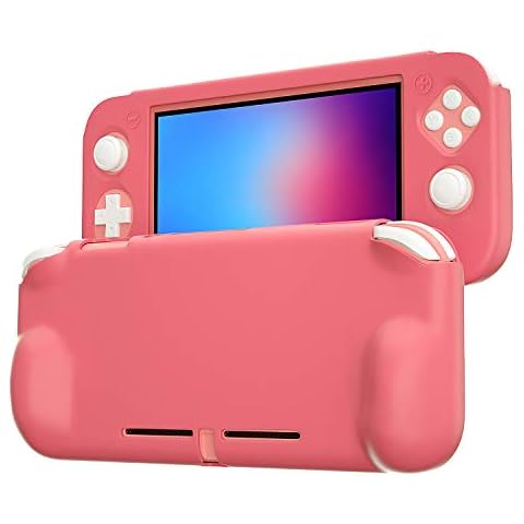 Grip Case for Nintendo Switch Lite, Silicone Case for Nintendo Switch Lite - Coral Cover