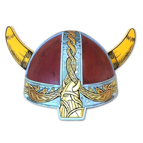 Liontouch - Viking Helmet | For Kids Aged 3-8 Years - One Size Fits All | Chief Harald’s Medieval Foam Toy For Little Warriors & Berserker’s Pretend Play | Durable Accessory For Dress Up & Costumes