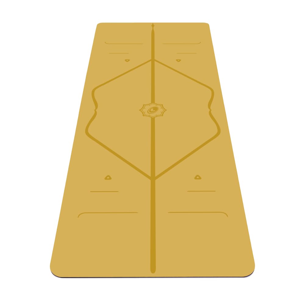 Original Yoga Mat – Free Yoga Bag Included - Patented Alignment System, Warrior-like Grip, Non-slip, Eco-friendly, sweat-resistant, long, wide, 4.2mm thick mat for comfort