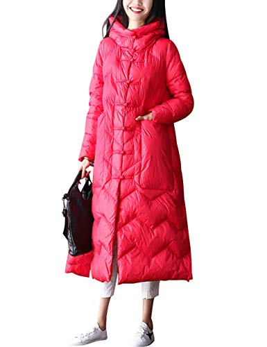 Manteau à capuche femmes hiver chaud boutonné style unique