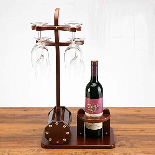 Soporte para botellas de vino de madera 52x30x18.5 cm miniatura 4