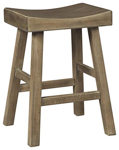Signature Design by Ashley Glosco Farmhouse 25.5" Counter Height Saddle Barstool, 2 Count, Brown - Image 3