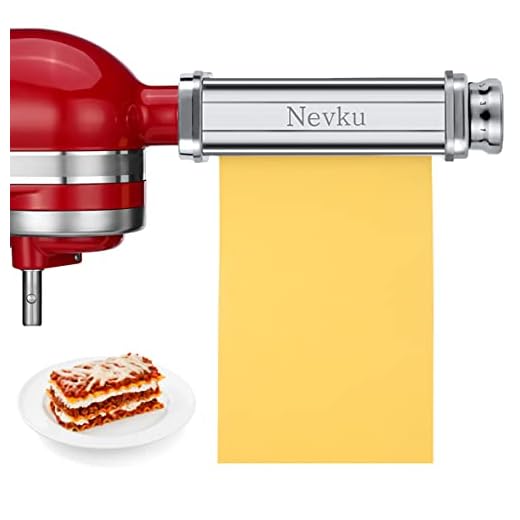 Pasta Roller Sheet attachment for kitchenaid stand mixer, Stainless Steel Pasta Maker accessory Machine
