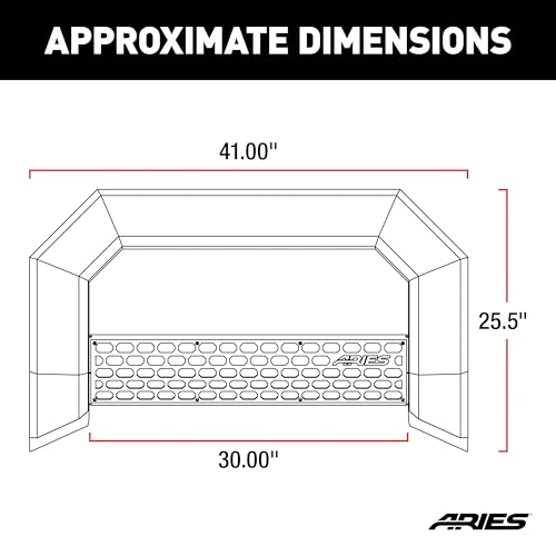 Image of ARIES 2165000 AdvantEDGE Black Aluminum Truck Bull Bar, Select Dodge, Ram 1500