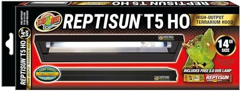 Zoo Med LF-70e ReptiSun T5 - Lámpara de techo UVB (30 cm, 1 unidad)
