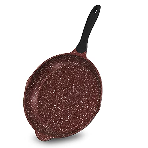 Rossetto - Sartén de aluminio fundido para todo tipo de fuegos (Cherry Wood, 32 cm)