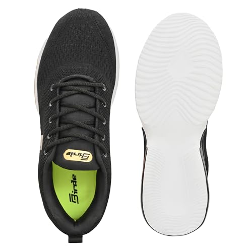 Image of Birde Men's Sports Shoes for Gym, Walking, & Running Lightweight Comfortable Sports Shoes | Colour -Black EVA-TPR-TPU Knitting Sports Shoes