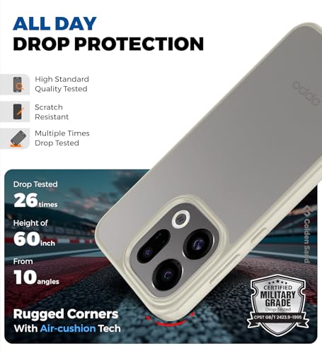 Image of Golden Sand for Oppo Find X9 5G, Oppo Find X9s 5G Back Cover - Rugged Frosted Semi Transparent PC Shock Proof Slim Case, Titanium Grey