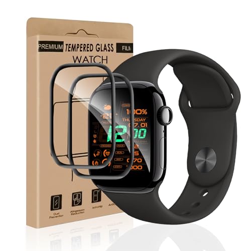 Carantee 2 Stück Schutzfolie für Panzerglas für Apple Watch Series 10 46mm, HD-Klar Volle Bedeckung Keine Blasen Apple W...