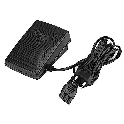 Pedal de Control de Pie para Máquina de Coser Casera con Cable de Alimentación Pedal de Control de Pie Universal con Luz y Bloque de Motor (Enchufe de la UE)