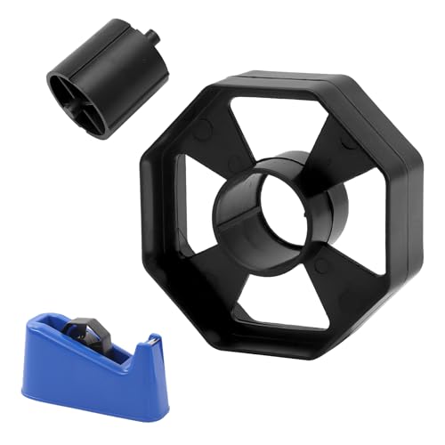 APOMOONS Replacement Tape Dispenser Wheel Black Durable Tape Dispenser Core and Wheel Sellotape Dispenser Wheel Desktop Black Durable Replacement Part 25mm Cellotape Dispenser for Shop Office School
