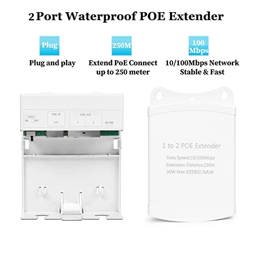Extension PoE extérieur pour brancher deux caméras IP - 6