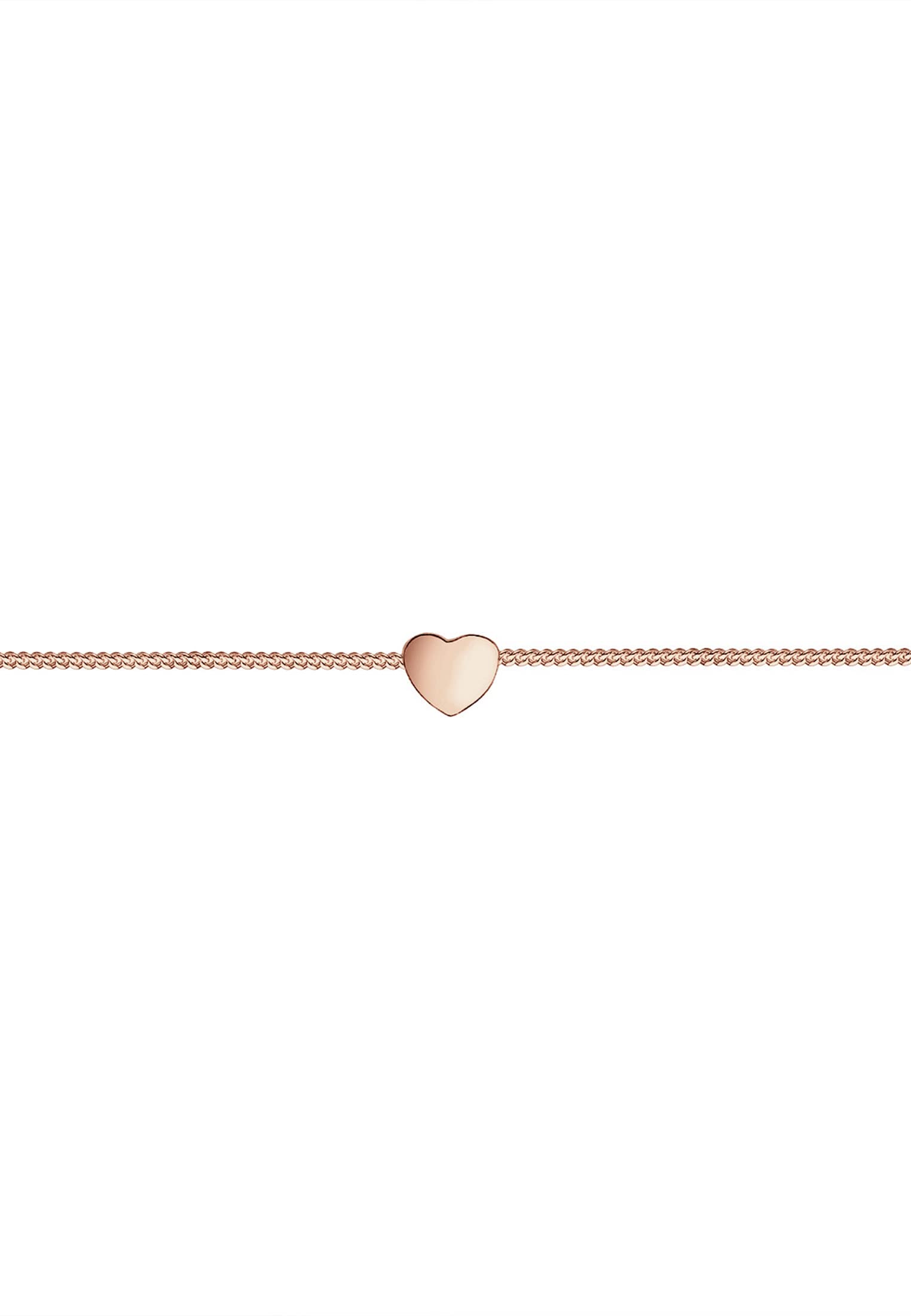 Elli Damen Halskette Choker mit Herz Anhänger Liebe in 925 Sterling Silber