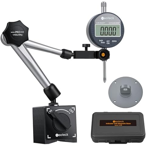 Neoteck Digital Dial Indicator and Base Set Cover