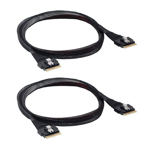 Cable SFF8654 8i de alta velocidad SAS4.0 para transferencia de datos eficiente 5