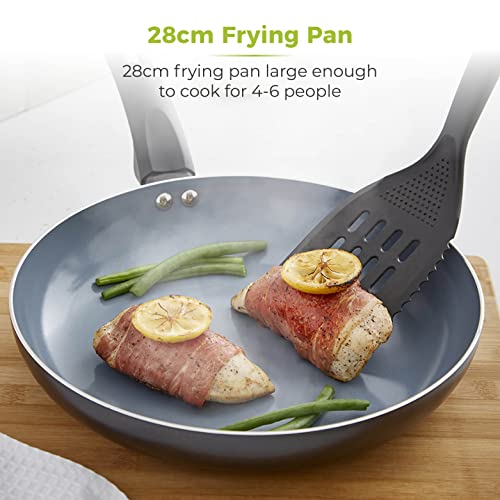 Tower T80352 Cerasure 28cm Fry Pan with Non-Stick Coating, Suitable for all Hob Types, Graphite - Image 4