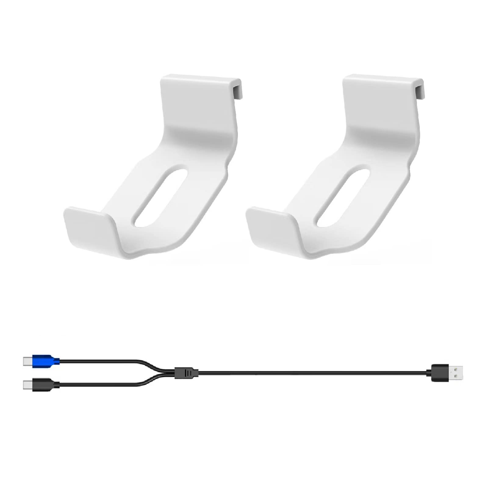 CHENZILIN VR Controllers Mount Charge Cord for PS VR2 Controller Stable Mount Holder Charge Cable Wire Storage Rack Holder