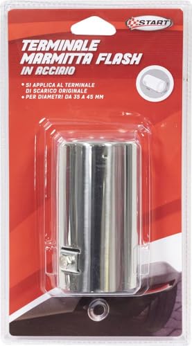 Terminal de coche de acero inoxidable con silenciador integrado START 3