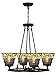 Dale Tiffany TH18334 Pasqual 4-Light Mesh Tiffany Chandelier, Antique Bronze/Multi