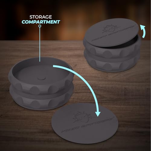 Kozo 2.5" Spice Grinder 2-Piece, Strong Grip By Kozo. (Black) - Image 5