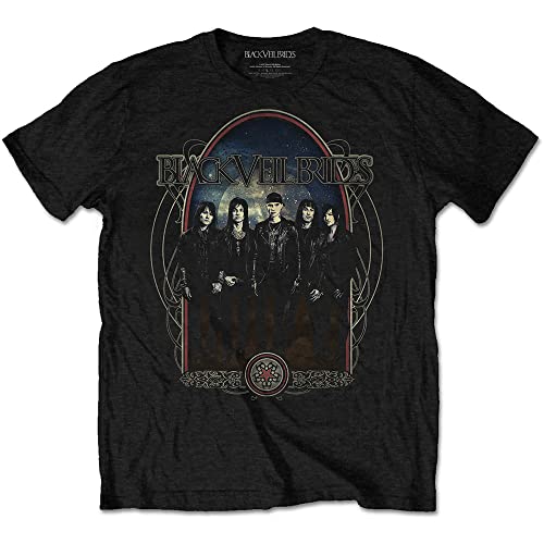 Black Veil Brides Mens Ornaments Regular Fit Crew Neck Short Sleeve T - Shirt Black (Black Black) Large