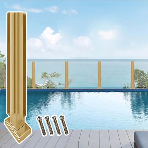 Pince à rectangulaire extérieure et balustrades en verre de balcon 140cm