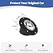 RT-TCZ for Jeep JK Gas Cap Cover Fuel Filler Door for Jeep Wrangler JK JKU 2007-2017 Black Aluminum Alloy Exterior Accessories (Off-Road Logo)