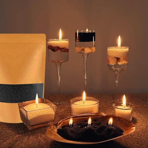 Cera de vela de arena con 20 mechas de alta calidad para centros de mesa elegantes 3