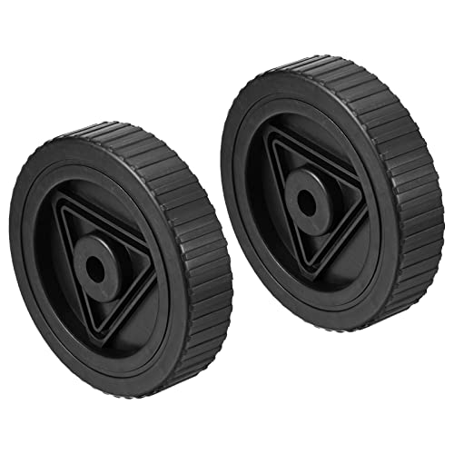 PATIKIL 4.7" Air Compressor Wheels, 2 Pack Universal Air Compressor Wheel Replacement Part with 0.5" Dia. Hole for Easy Mobility