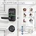 Smart Door Handle Lock with Keypad: Kucacci Keyless Entry Digital Knob for Front Door - Electronic Smart Lock with Keypad - Exterior Code Door Knob - Easy Installation