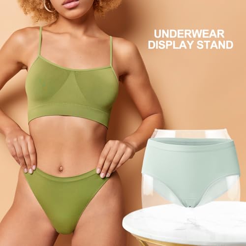 JECOMPRIS Clear Underwear Display Stand Panties Model with Transparent Hip Torso for Retail Store Window Presentation - Thumbnail 4